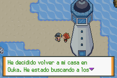 Encuentro con Axel en el exterior de Olivine Lighthouse